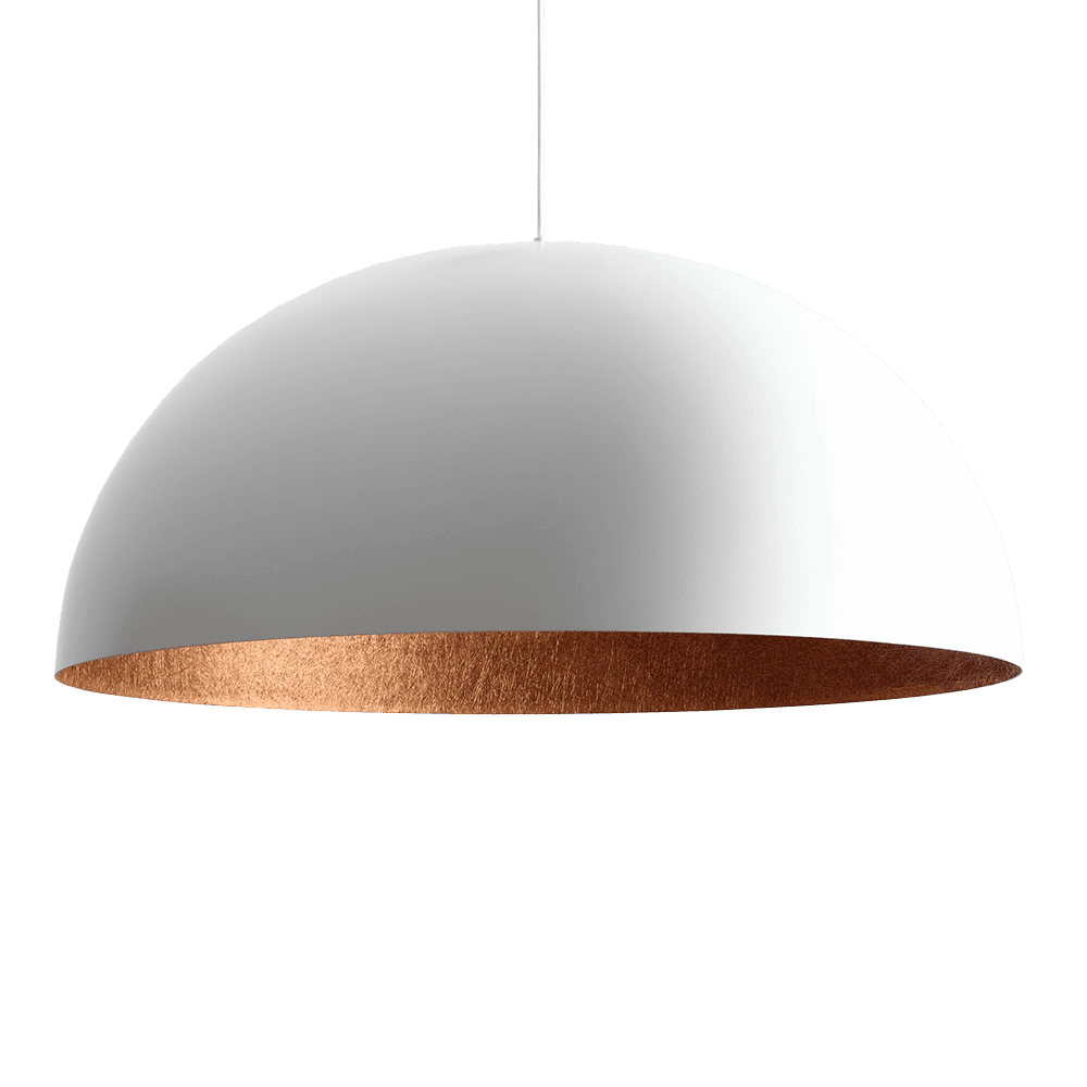 Plafoniera LORD 90 - Rame e Bianco