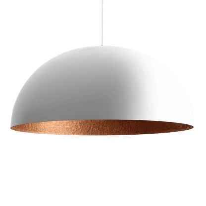 Plafoniera LORD 90 - Rame e Bianco