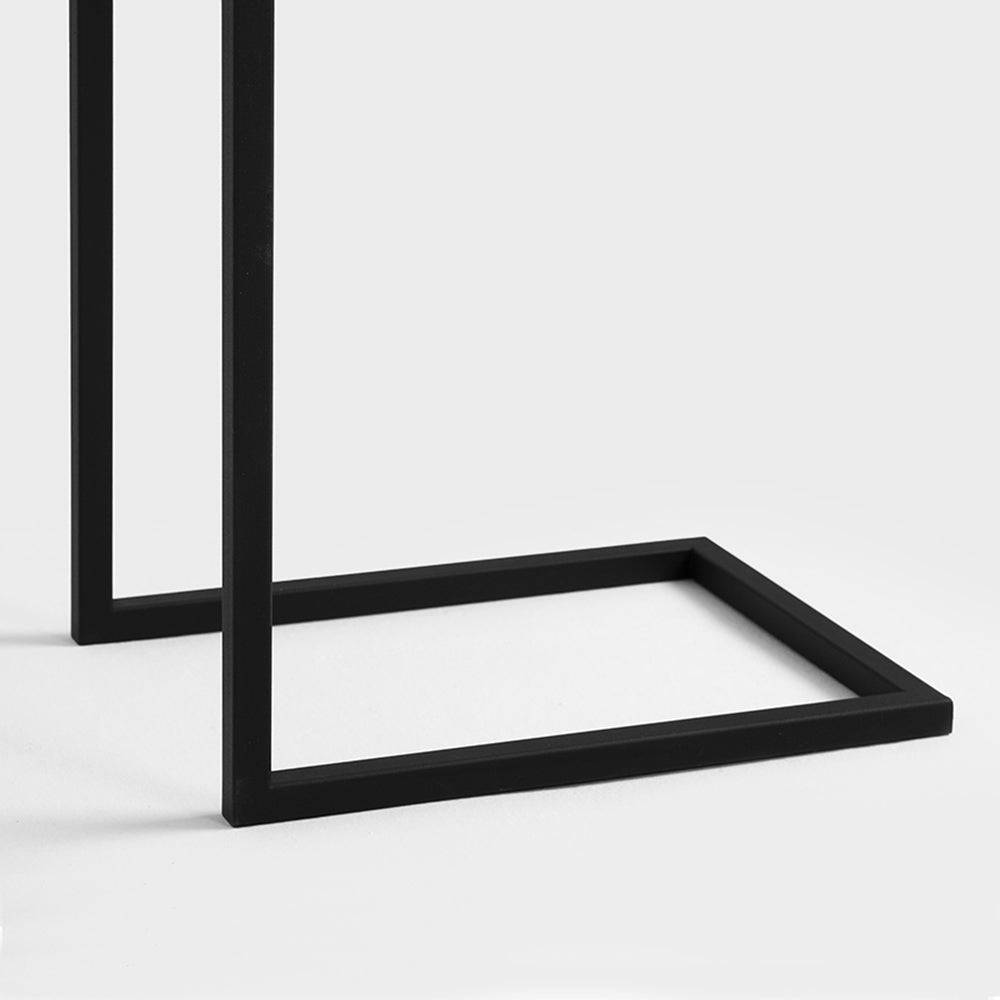 Tavolino laterale LUPE Metal 30, Nero