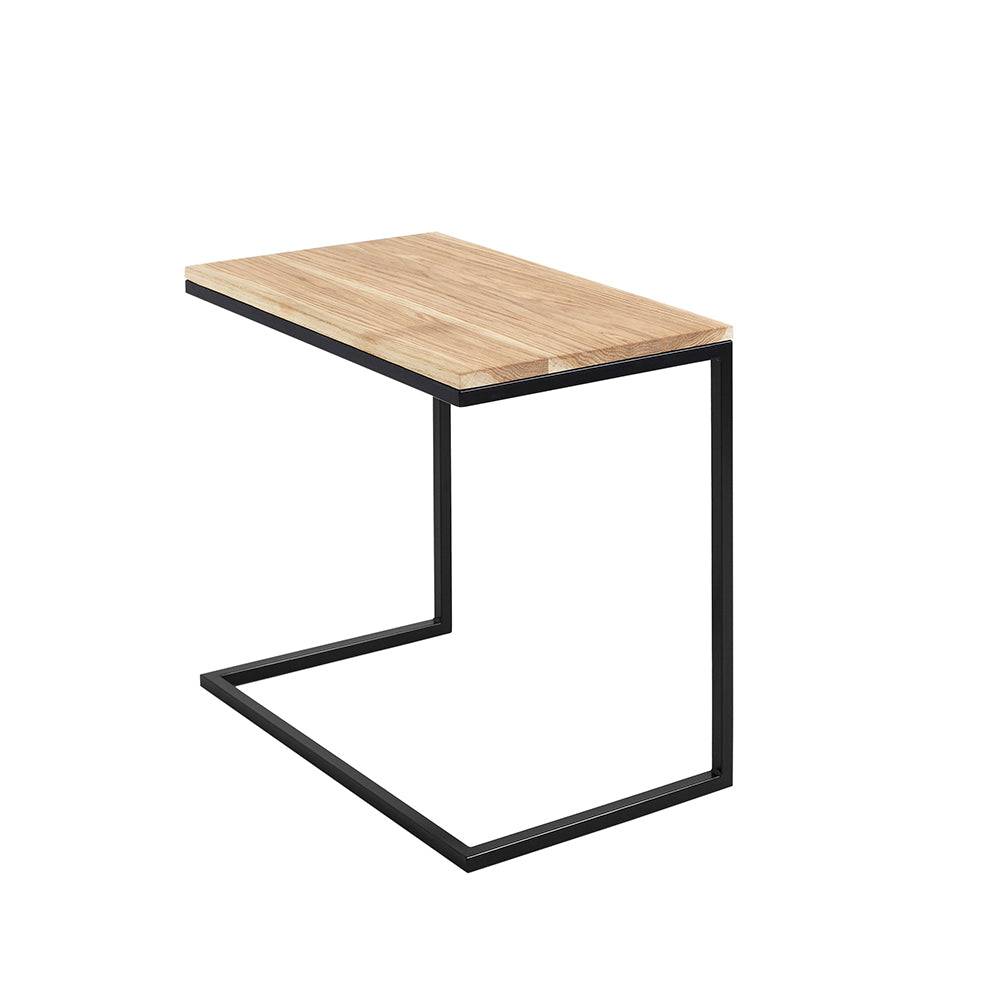 Couchtisch LUPE 60, Eichenfurnier, Schwarz
