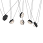 Chandelier POPO FLAT L 6 - Black