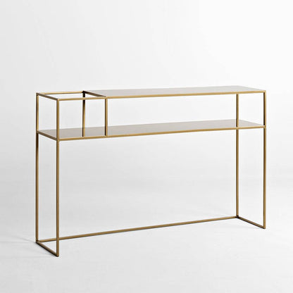 Tavolo Console Senso Flower Metal 120x25 Oro