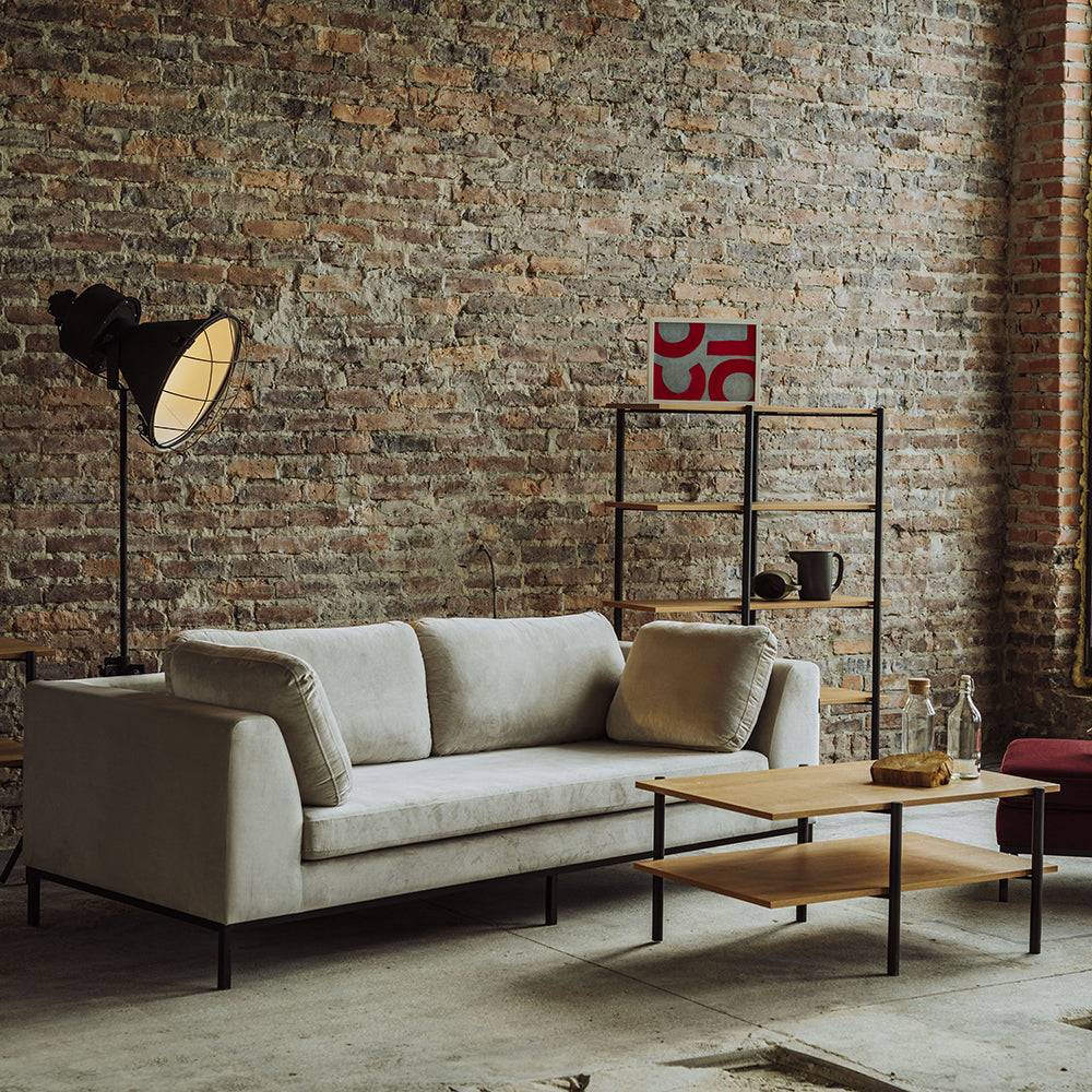 Tavolino RAVE BASIC 100x60 - quercia, nero