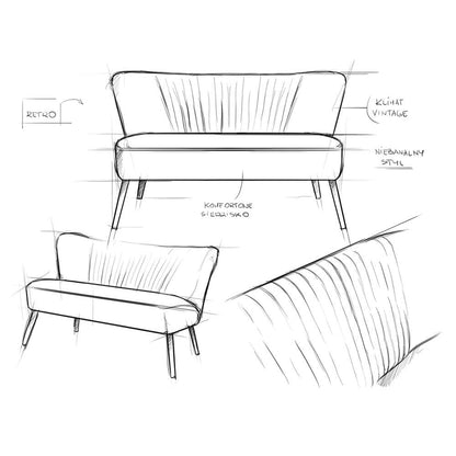 Sofa HARRY 2-Sitzer Avocado