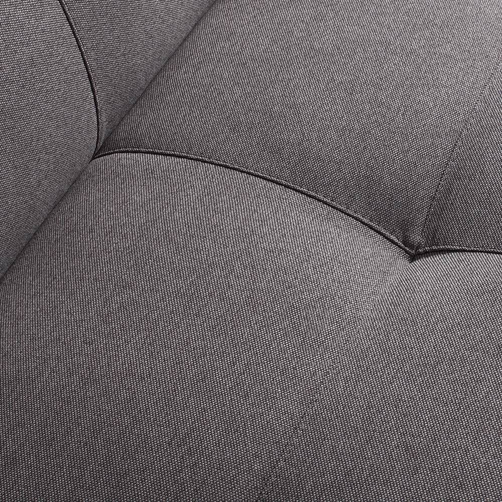 Divano Letto 2 Posti Sleek, Acciaio Nero