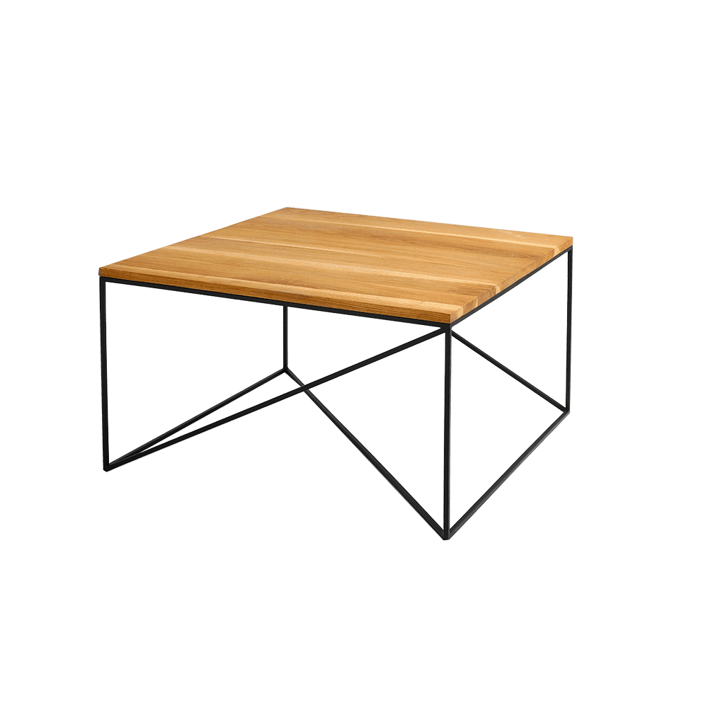 Tavolino MEMO legno massello 80, nero