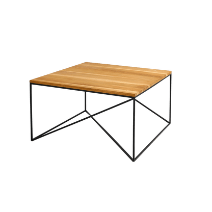Tavolino MEMO legno massello 80, nero