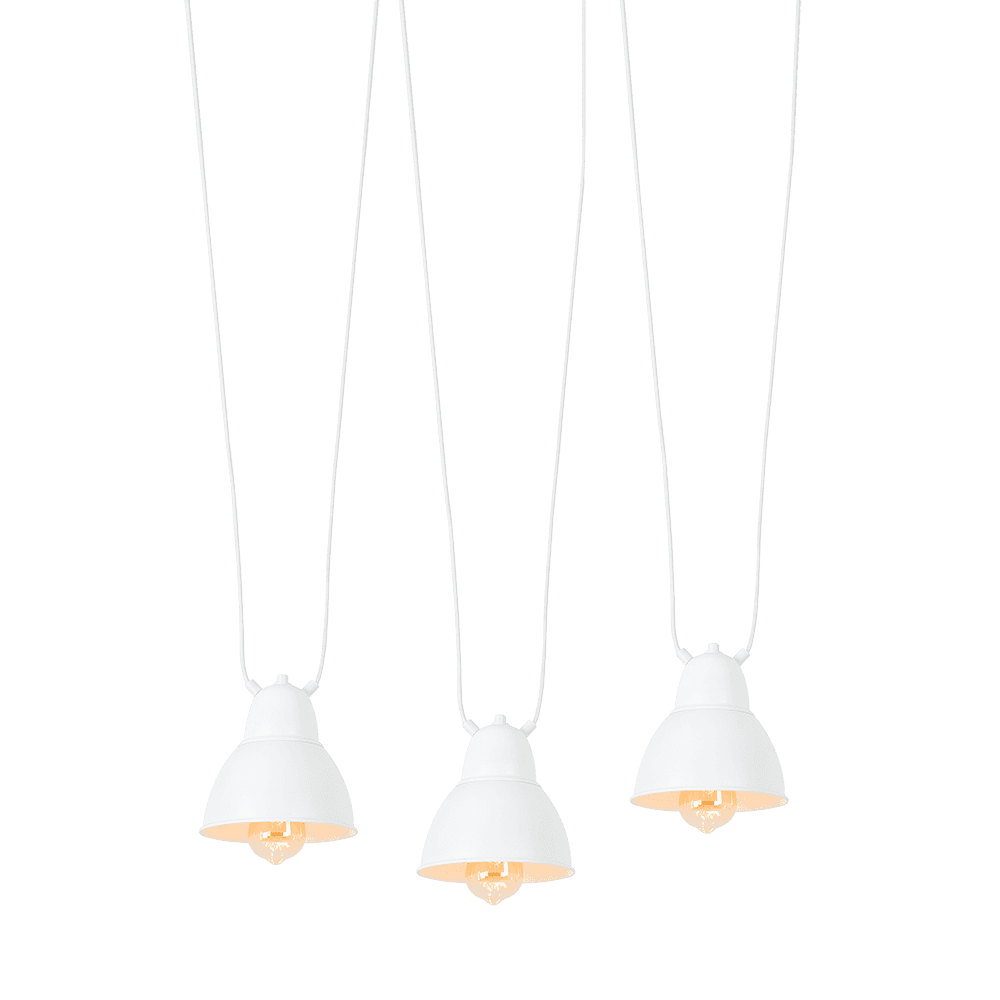 Lampe Coben Hangman 3 - Weiß