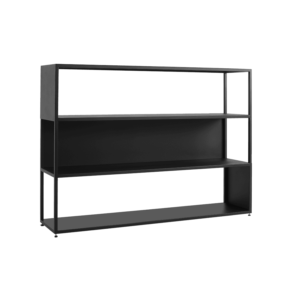 Regal HYLLER SEITE METALL 150x110 schwarz