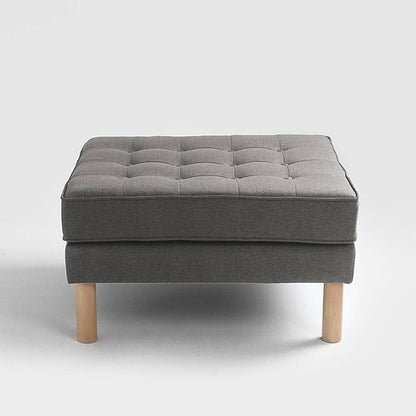 Pouf TOPIC WOOD 75, Acciaio, Naturale