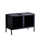 Rack SKAP Black 2R1 with Drawers
