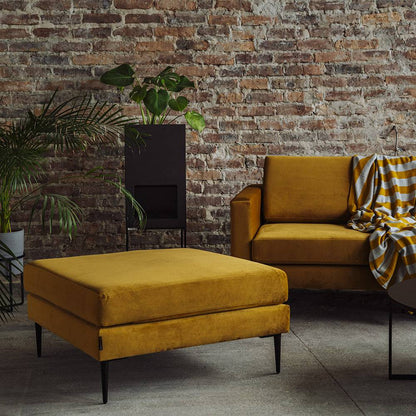 Pouf VERGAN – Passionsfrucht, Schwarz