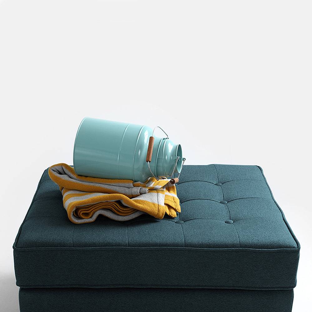Pouf TOPIC WOOD 75, Deep Sea, Naturale