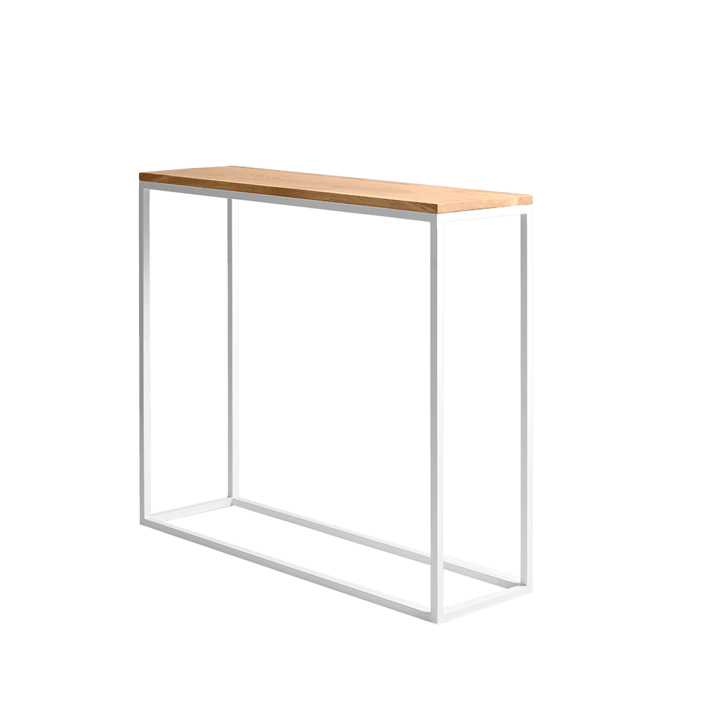 Credenza Julita 92-1F Legno Massello - Rovere e Bianco