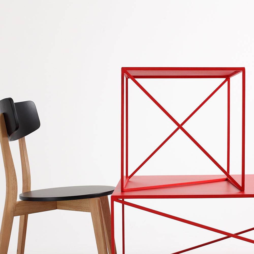 Tavolino MEMO METAL 140 Rosso