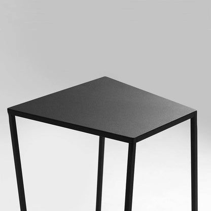 Tavolino ZAK in metallo 30, nero