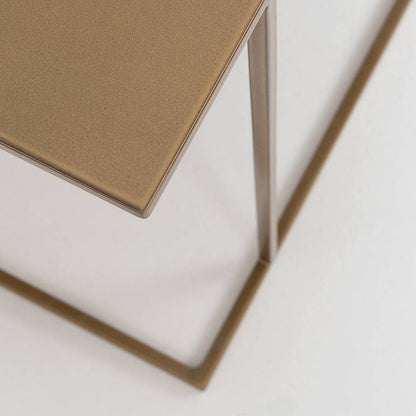 Tavolino WALT METAL 100x100, oro