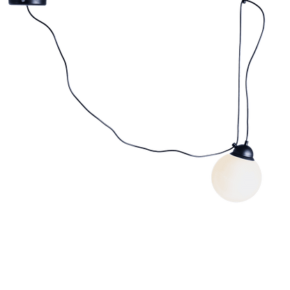 Hängeleuchte POPO GLASS M 1 - schwarz