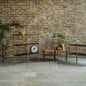 Coffee table RAVE BASIC 80 - black, gold