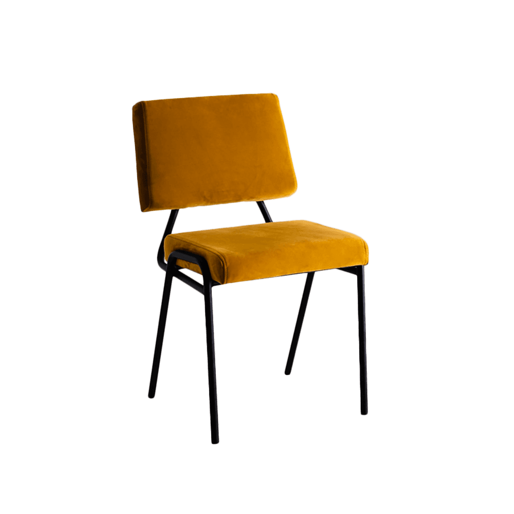 Sedia SIMPLE - passion fruit, nero