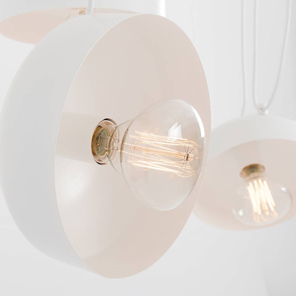 Lampadario POPO FLAT L 6 - Bianco