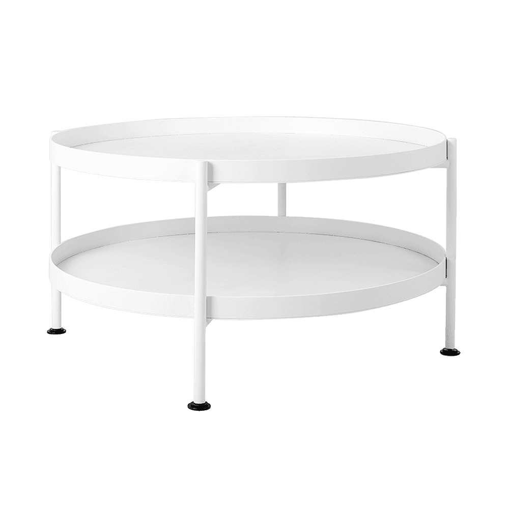 Tavolino da Caffè HANNA METAL 80 - Bianco