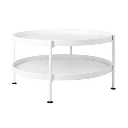 Tavolino da Caffè HANNA METAL 80 - Bianco