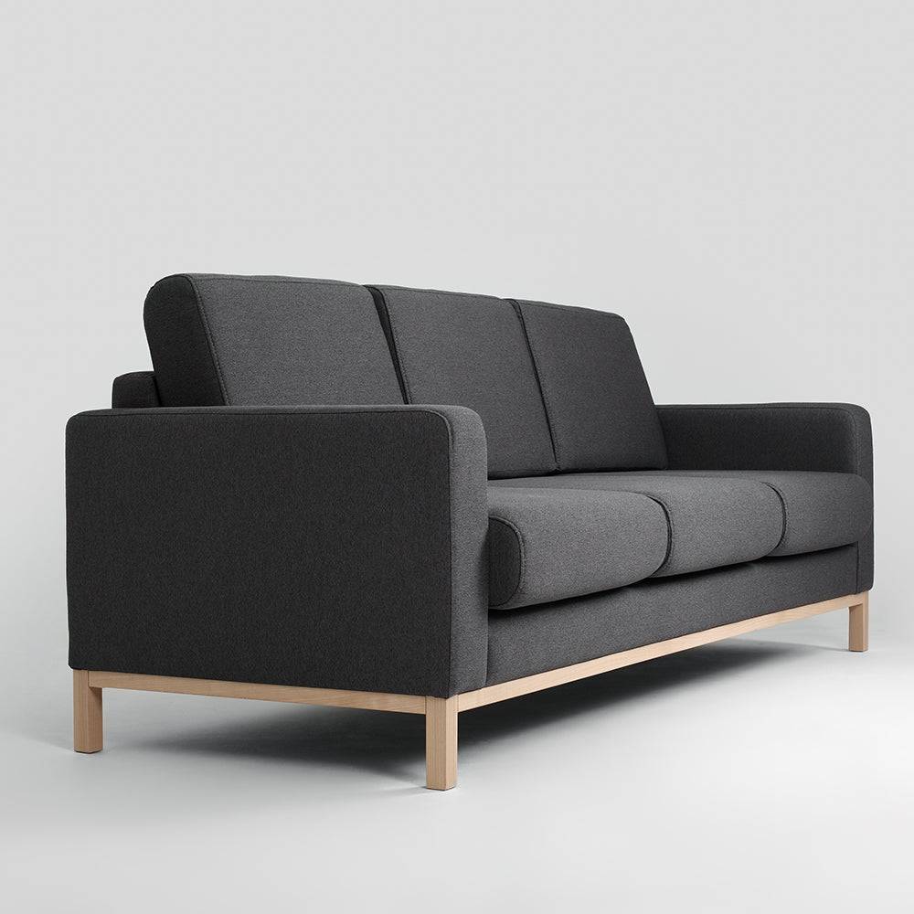 Sofa SCANDIC 3-Sitzer, Carbon, Natur
