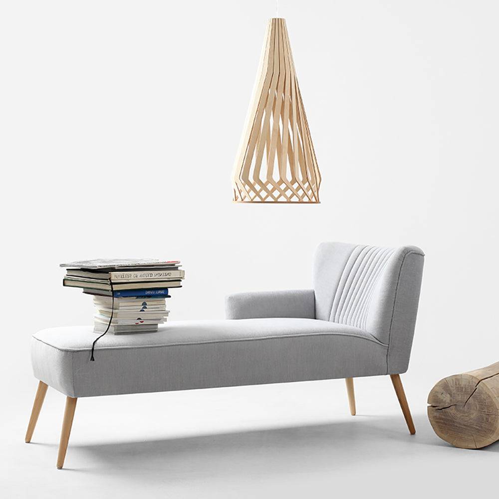 Chaise Lounge HARRY L - Polvere, naturale