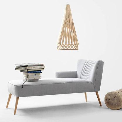Chaise Lounge HARRY L - Polvere, naturale