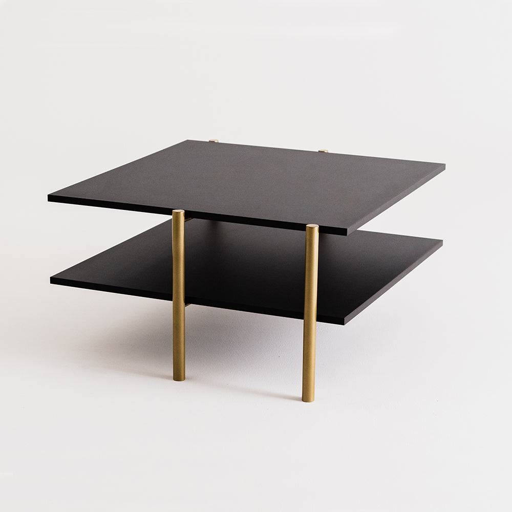 Tavolino RAVE BASIC 80 - nero, oro