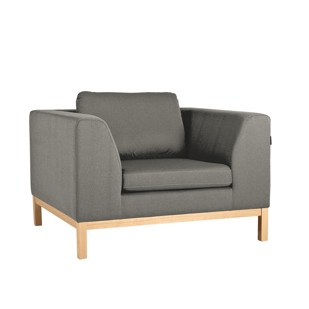 Poltrona AMBIENT WOOD - kwarc, naturale