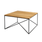 Beistelltisch MEMO WOOD 80, Eiche furniert, schwarz