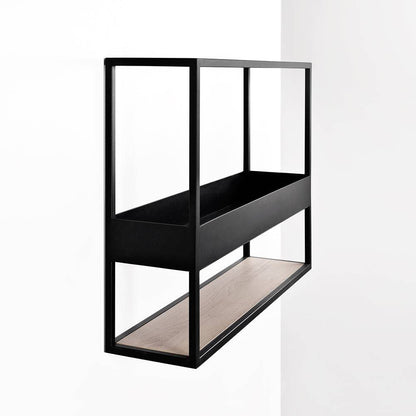 Scaffale sospeso HERBARIUM 100, rovere, nero