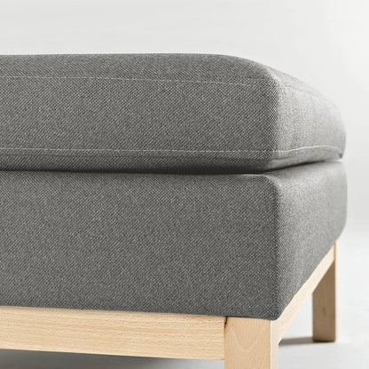 Pouf AMBIENT WOOD – Quarz, Natur