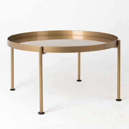 Couchtisch HANNA METAL 80 - Gold