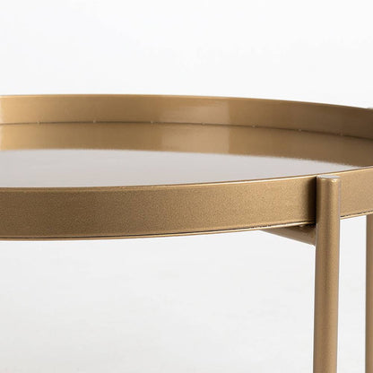 Couchtisch HANNA METAL 80 - Gold