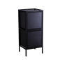 SKAP Black Rack - 1 Shelf 2 Doors