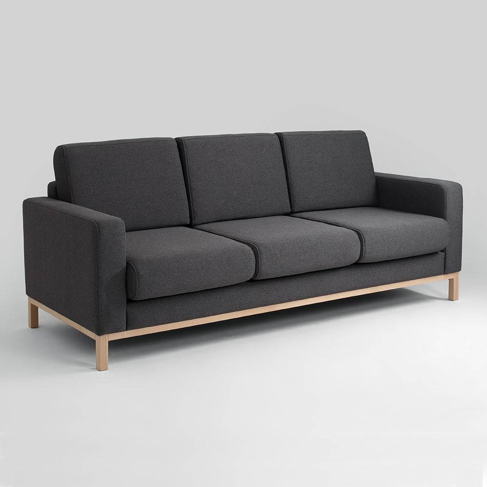 Sofa SCANDIC 3-Sitzer, Carbon, Natur