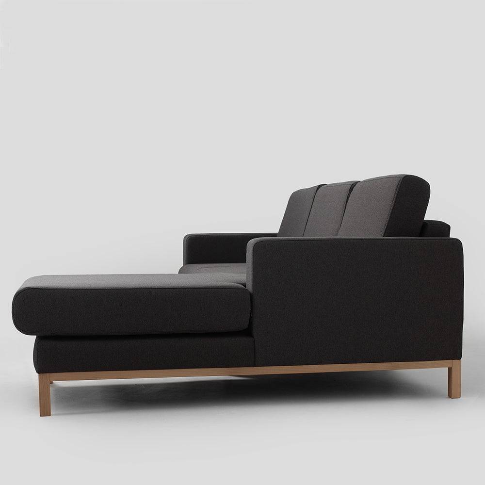 Ecksofa 2-Sitzer rechts SCANDIC, Carbon