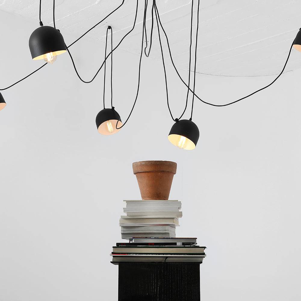 Lampadario POPO 6 - Nero