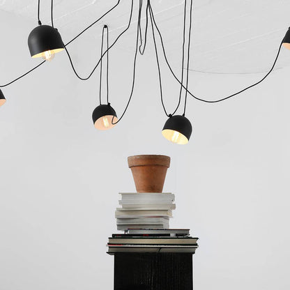 Lampadario POPO 6 - Nero
