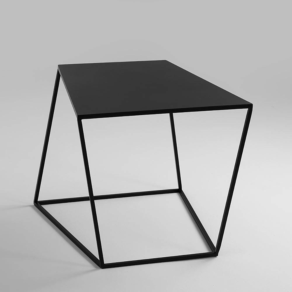 Tavolino ZAK in metallo 50, nero