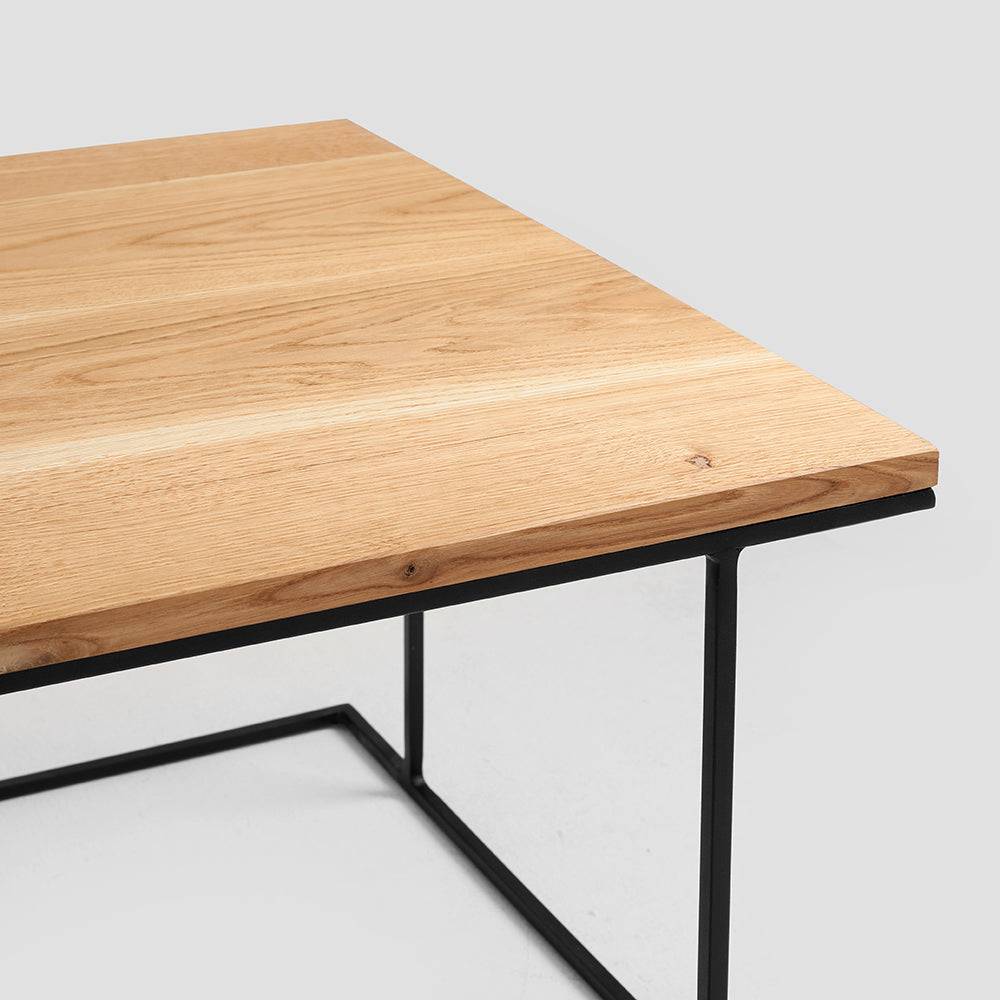 Couchtisch MEMO MASSIVHOLZ 100x60 Schwarz