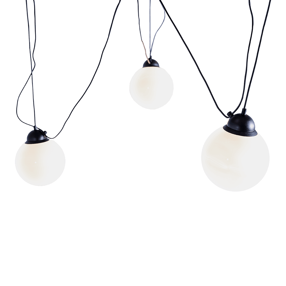 Lampada a sospensione POPO GLASS M 3 - nero