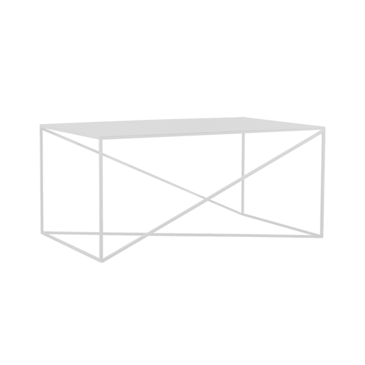 Beistelltisch MEMO METAL 100x60 Weiß