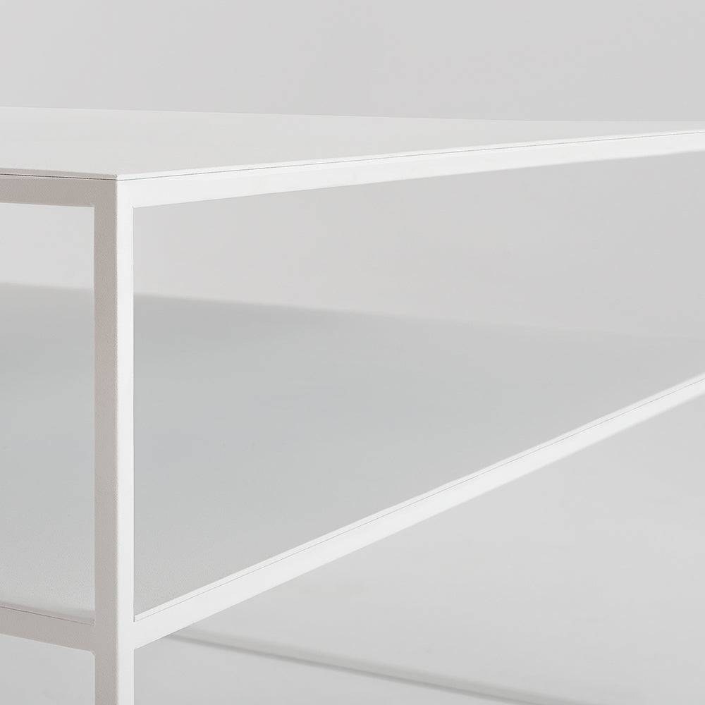 Tavolino Tensio 2 Floor Metal - bianco