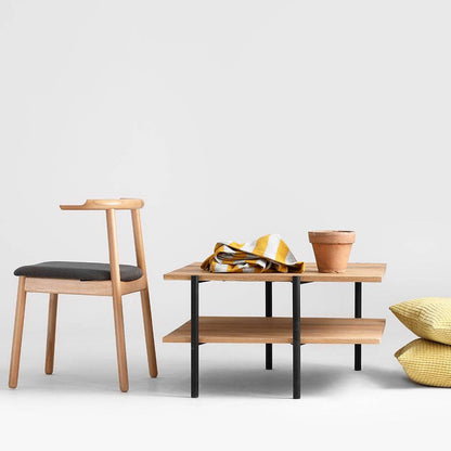 Tavolino RAVE BASIC 80 - quercia, nero