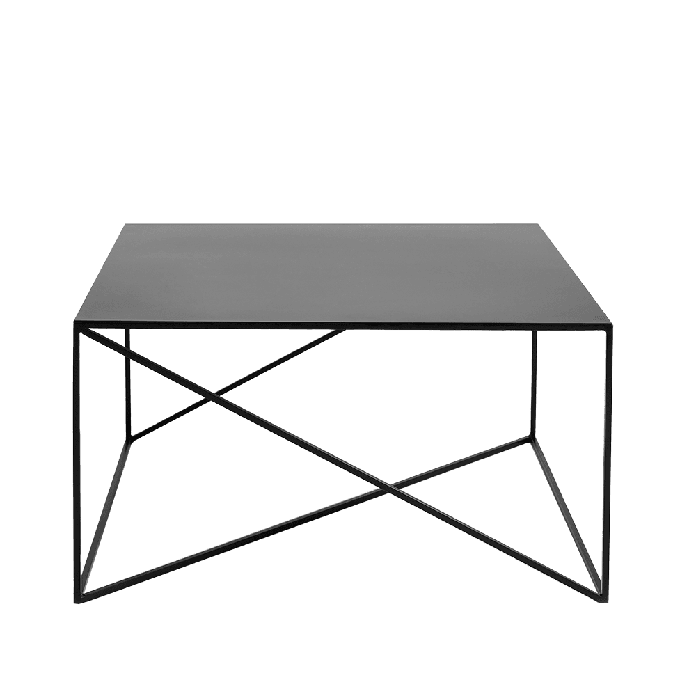 Couchtisch MEMO METAL 100x100 Schwarz