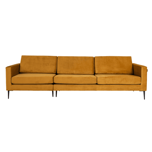 4-Sitzer-Sofa VERGAN - Passionfruit, Schwarz